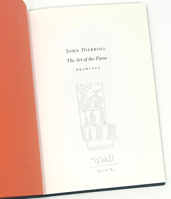 The Art of the Piano, John Diebboll. First Edition, Signed w/ Piano Drawing.