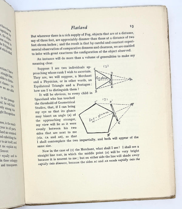 Flatland: A Romance of Many Dimensions, By A Square (Edwin Abbott). Third Edition.