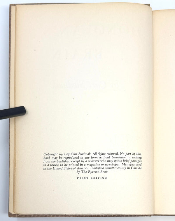 Donovan's Brain, Curt Siodmak. First Edition.