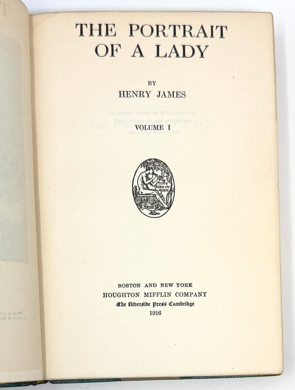 Portrait of Lady, Henry James. Finely Bound American Edition.