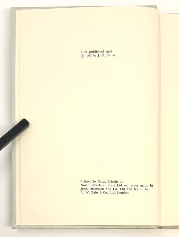 The Crystal World, J.G. Ballard. First Edition.