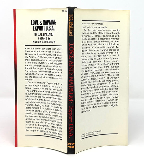 Love & Napalm, J.G. Ballard. Signed First American Edition.