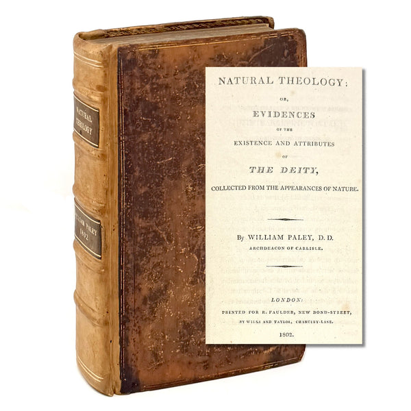 Natural Theology, William Paley. First Edition.