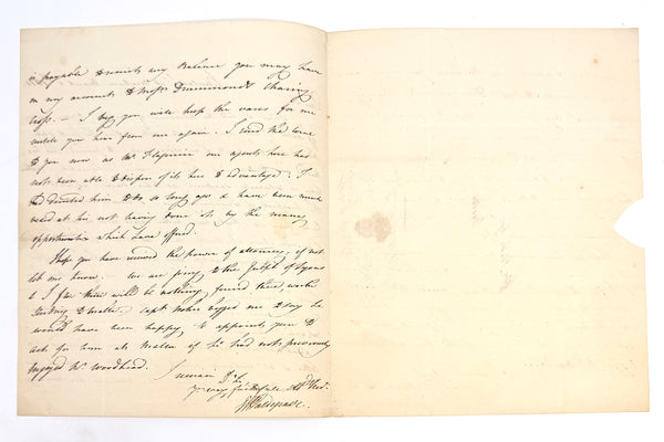 Granville Waldegrave, 2nd Baron Radstock. Autograph Letter Signed.