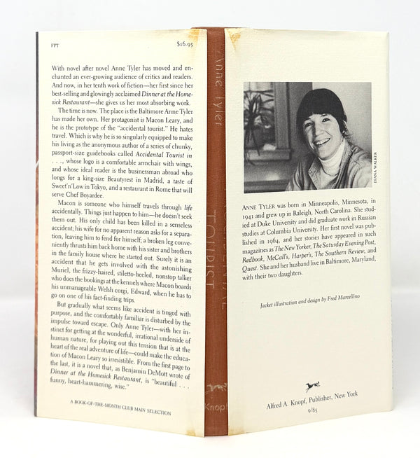 The Accidental Tourist, Anne Tyler. Signed First Edition.