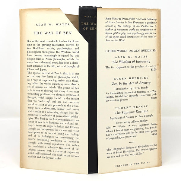 The Way of Zen, Alan Watts. First Edition.