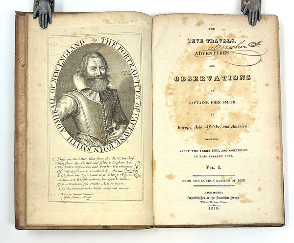 The True Travels, Adventures and Observations of Captaine John Smith. First American Edition.