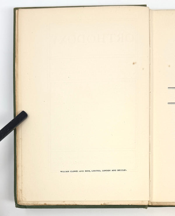 Orthodoxy, G.K. Chesterton. First Edition.
