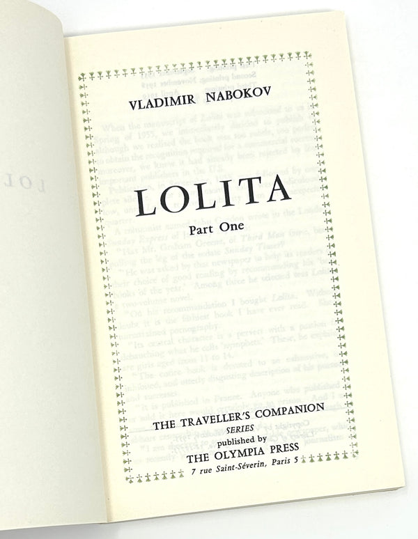 Lolita, Vladimir Nabokov. Fourth Printing ~ "Stained Glass Variant"
