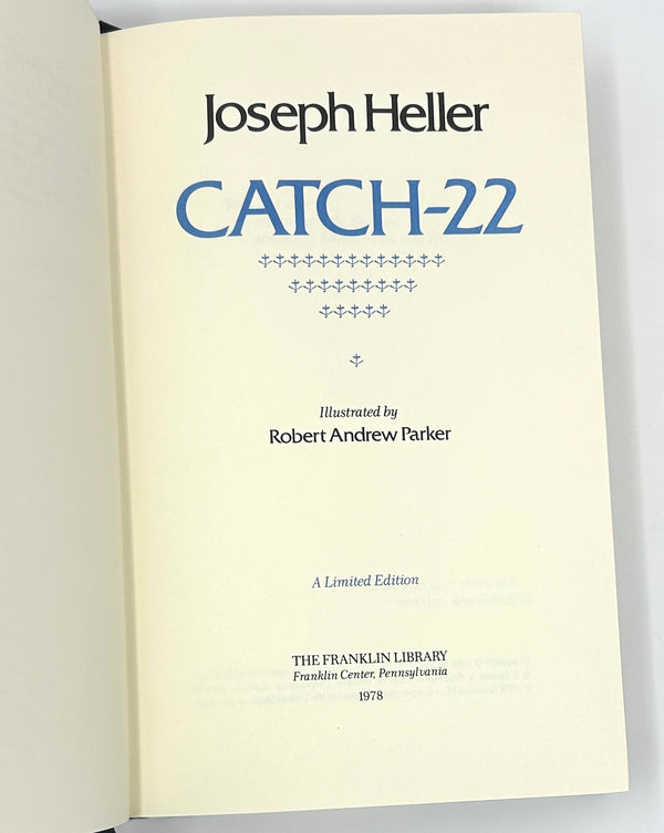 Catch-22, Joseph Heller. Signed Franklin Library Limited Edition.