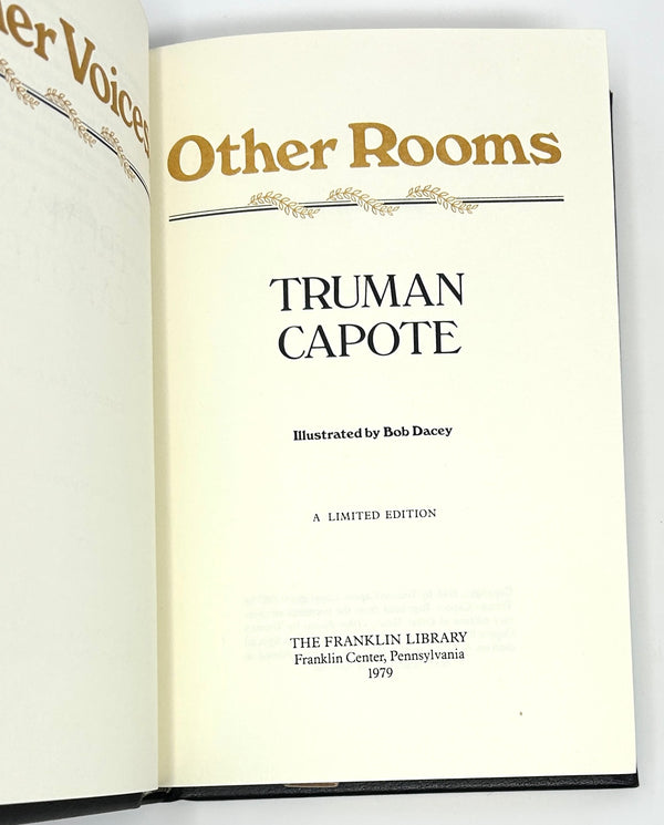 Other Voices, Other Rooms, Truman Capote. Signed Franklin Library Limited Edition.