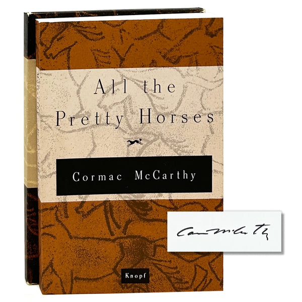 All the Pretty Horses, Cormac McCarthy. Signed Advance Review Copy.