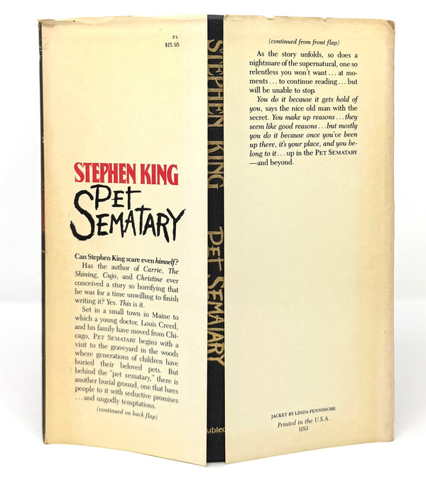 Pet Sematary, Stephen King. First Edition.