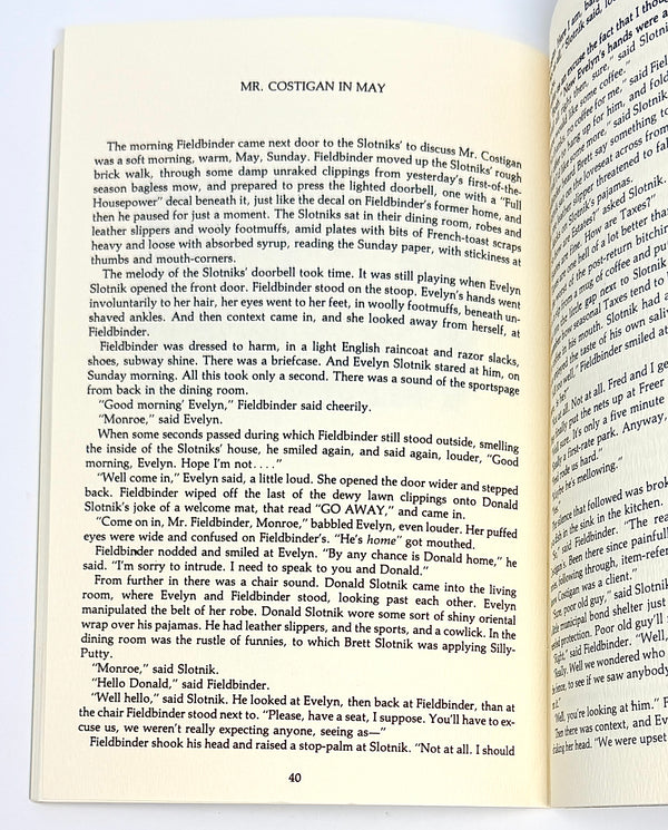 Mr. Costigan in May, David Foster Wallace. First Edition.