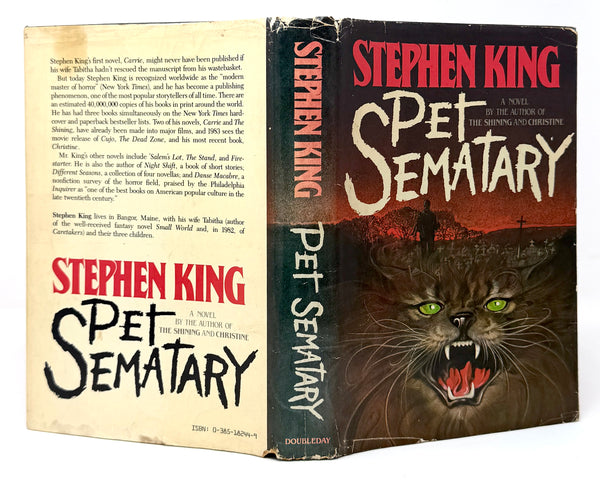 Pet Sematary, Stephen King. First Edition.