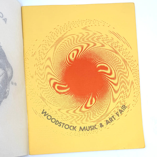 3 Days of Peace and Music ~ Woodstock Original Program w/ Ticket ~ 1969