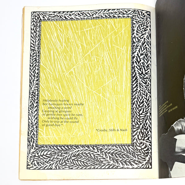 3 Days of Peace and Music ~ Woodstock Original Program w/ Ticket ~ 1969