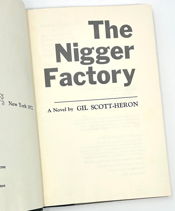 The Nigger Factory, Gil Scott-Heron. First Edition.
