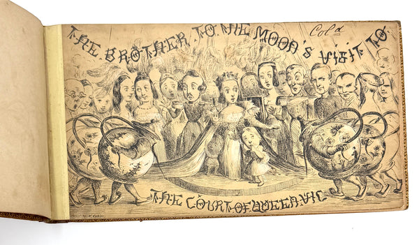 The Brother to the Moon’s Visit to the Court of Queen Vic, Richard Doyle. First Edition.