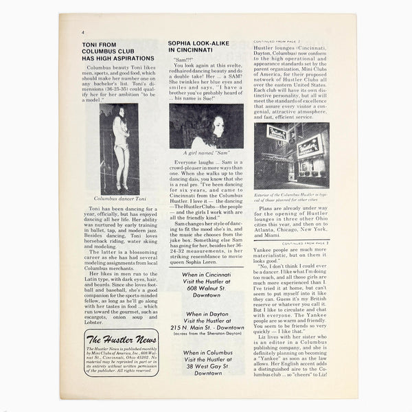 The Hustler New ~ Volume 1, Number 1 ~ 1972
