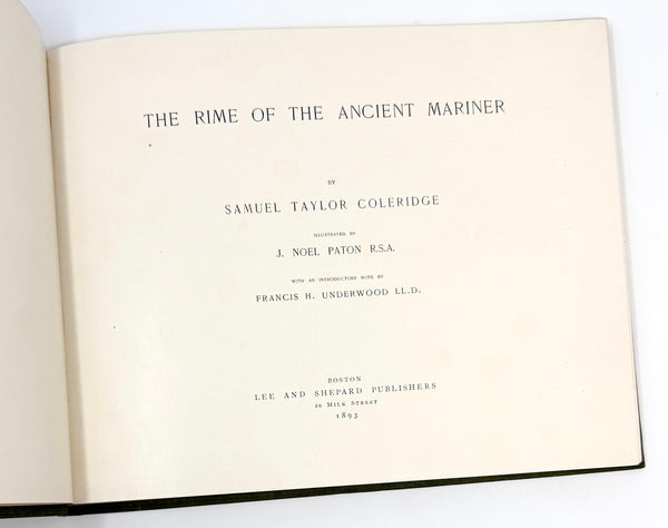 Title page — The Rime of the Ancient Mariner, 1893
