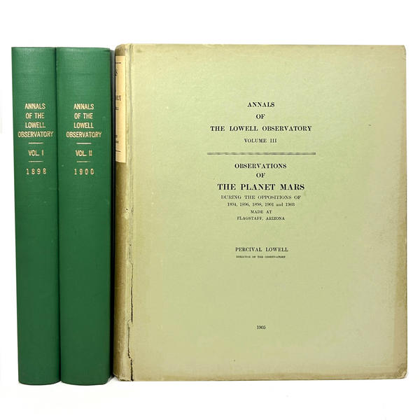 Annals of the Lowell Observatory, Percival Lowell.