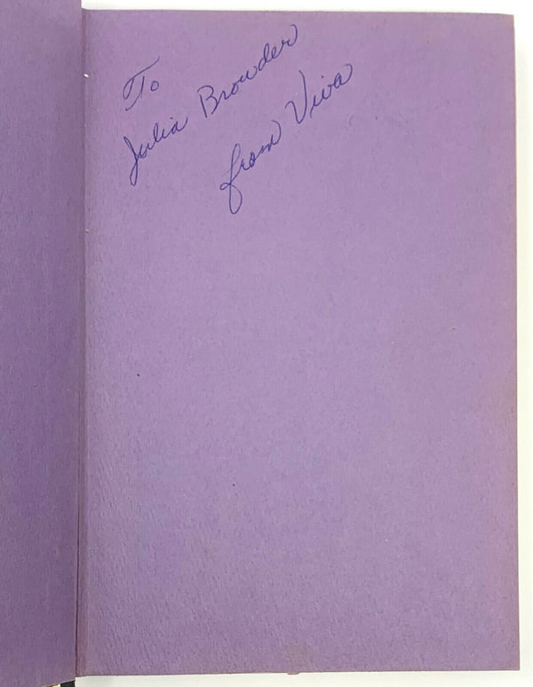 Superstar, Viva. Signed and Inscribed First Edition, 1st Printing. Warhol intere