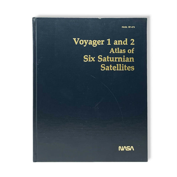 Voyager 1 & 2 Atlas of Six Saturnian Satellites, 1st Ed. Signed by Ray Bradbury