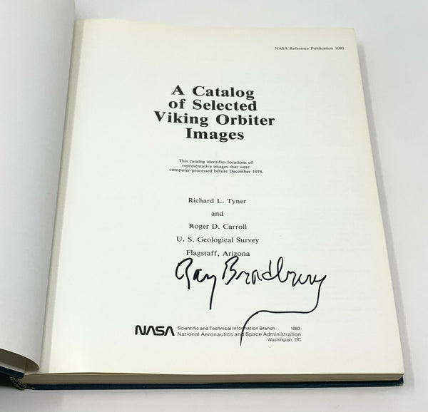 A Catalog of Selected Viking Orbiter Images First Edition Signed by Ray Bradbury
