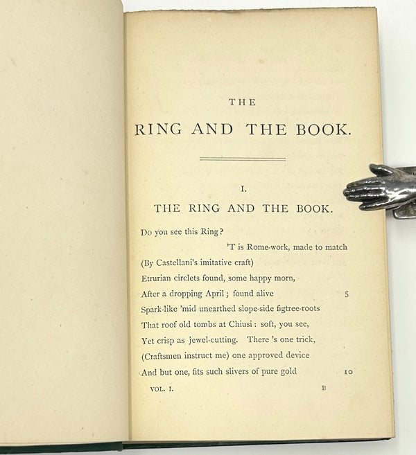 The Ring and the Book, Robert Browning. First Edition. – The Rare Book ...
