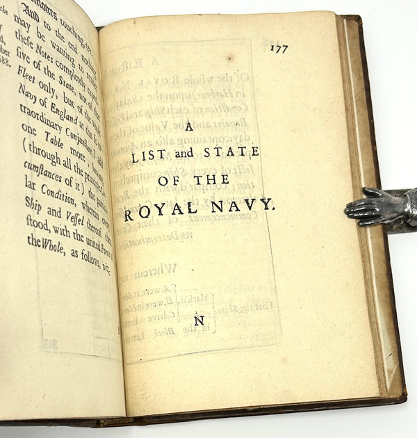 Memoires Relating to the State of the Royal Navy of England, Samuel Pepys. First Edition.