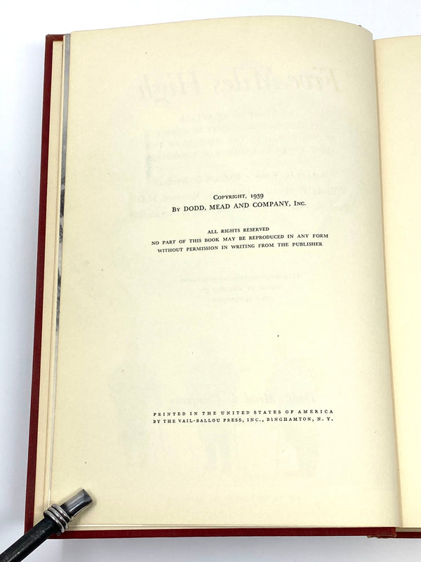 Five Miles High, Robert Bate et al. First Edition.